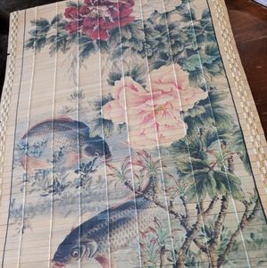 Vintage Asian Wall Hanging painted